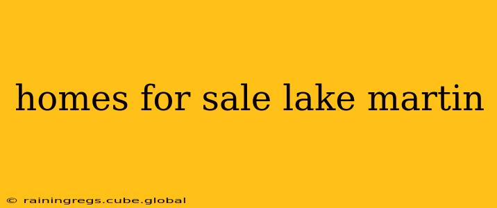 homes for sale lake martin