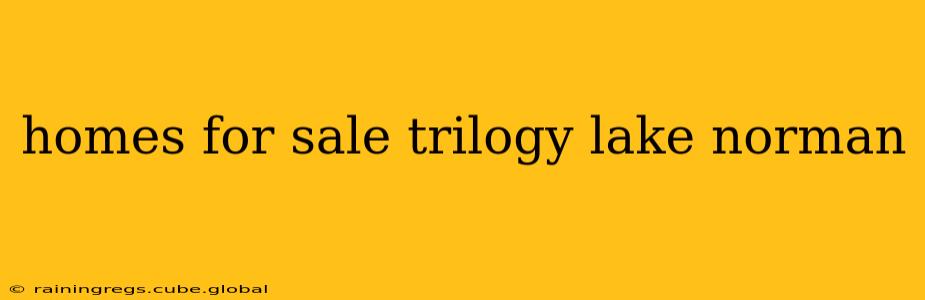 homes for sale trilogy lake norman