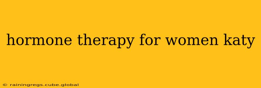 hormone therapy for women katy