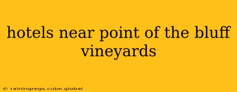 hotels near point of the bluff vineyards