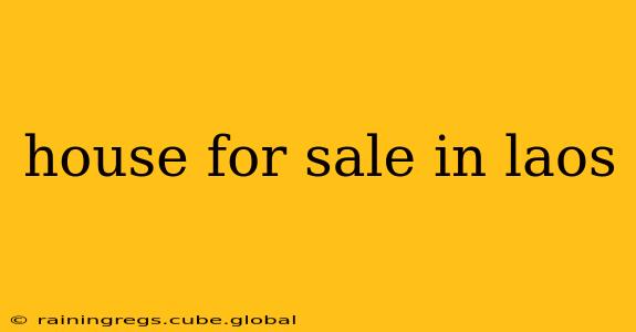 house for sale in laos