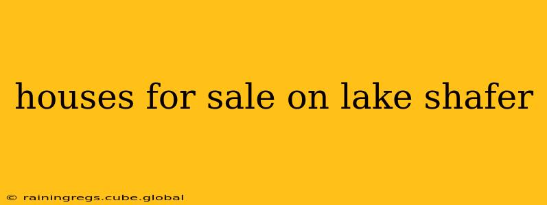 houses for sale on lake shafer