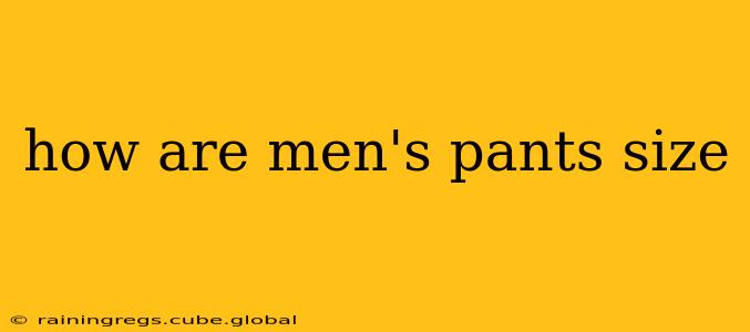 how are men's pants size