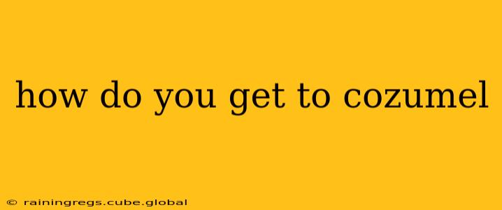 how do you get to cozumel