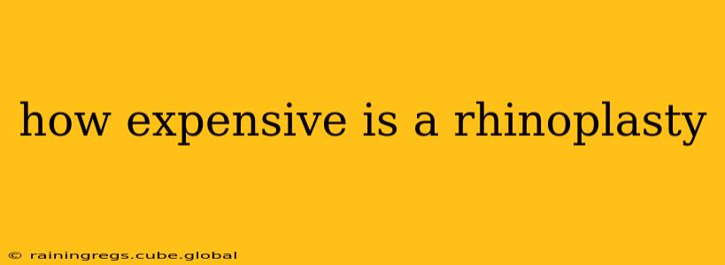 how expensive is a rhinoplasty