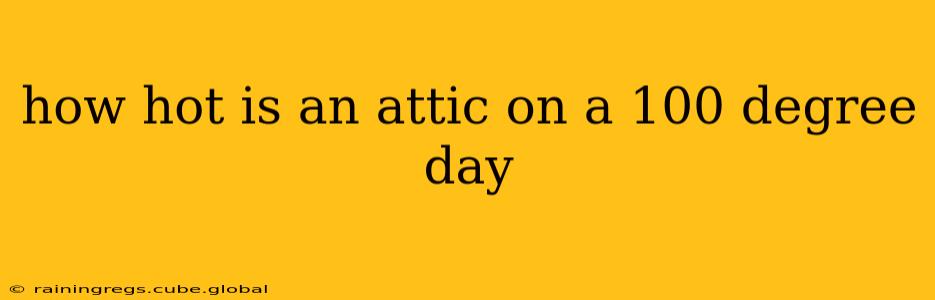 how hot is an attic on a 100 degree day