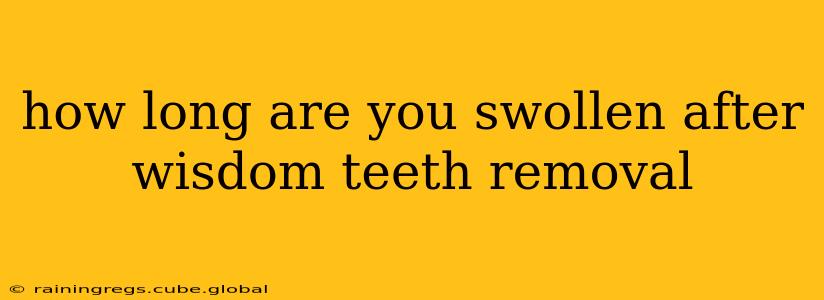 how long are you swollen after wisdom teeth removal