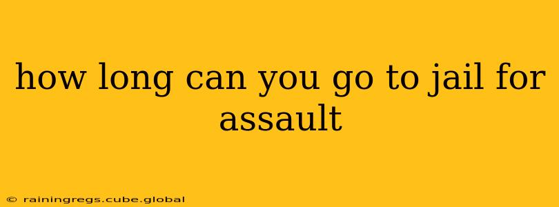 how long can you go to jail for assault