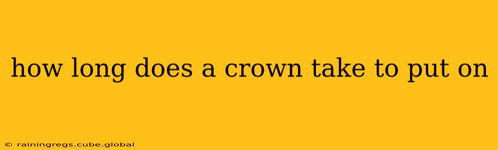 how long does a crown take to put on