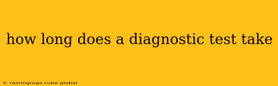 how long does a diagnostic test take