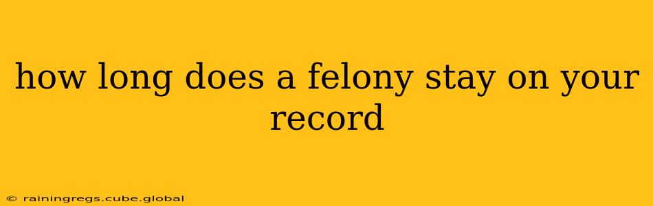 how long does a felony stay on your record