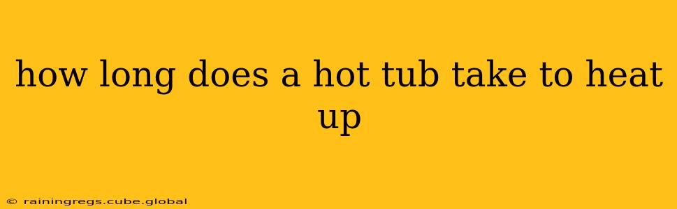 how long does a hot tub take to heat up