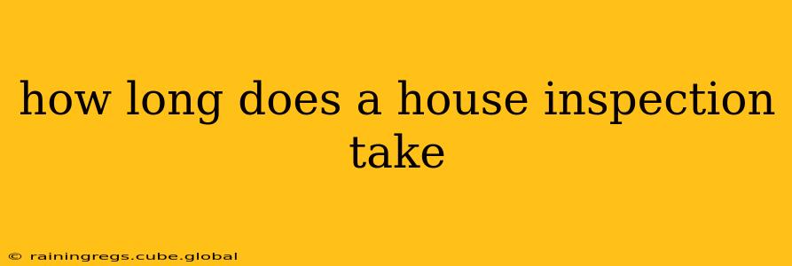 how long does a house inspection take