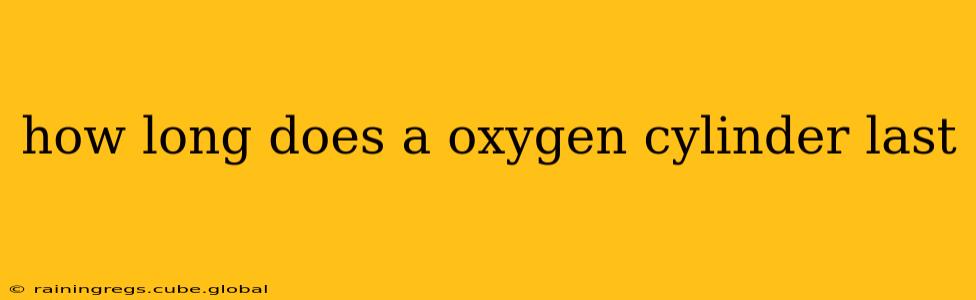 how long does a oxygen cylinder last