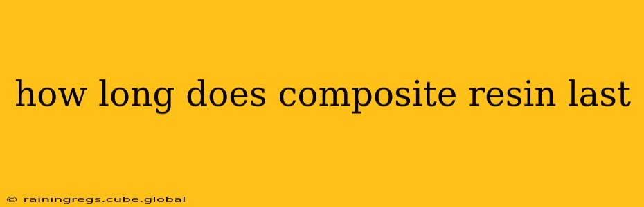 how long does composite resin last