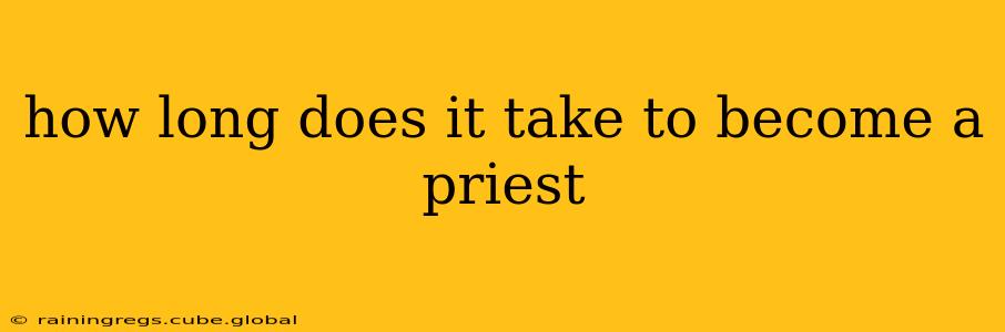 how long does it take to become a priest