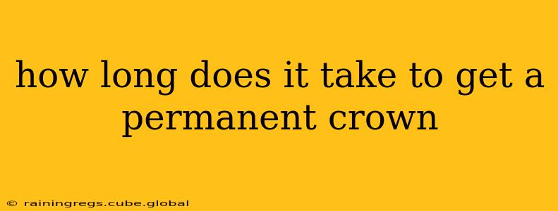 how long does it take to get a permanent crown