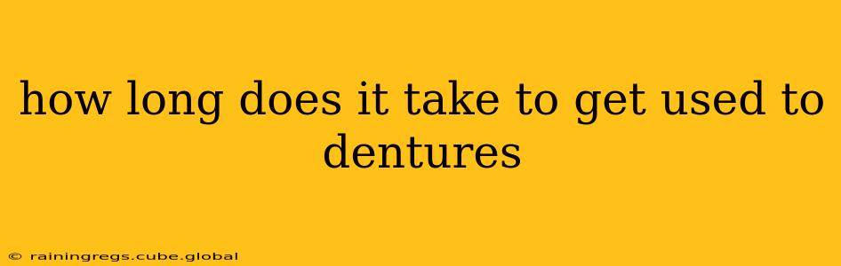 how long does it take to get used to dentures