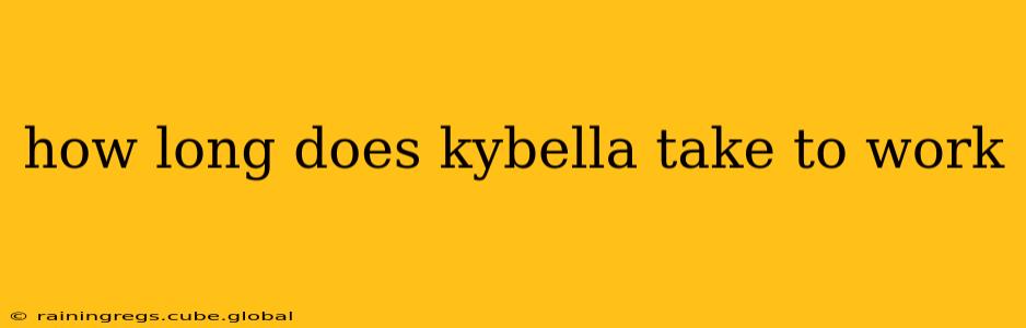 how long does kybella take to work