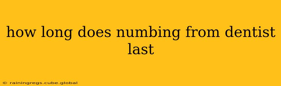 how long does numbing from dentist last