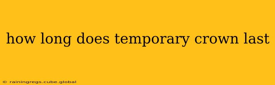 how long does temporary crown last
