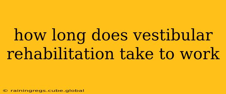 how long does vestibular rehabilitation take to work