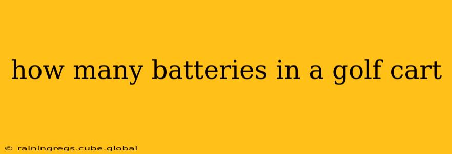 how many batteries in a golf cart