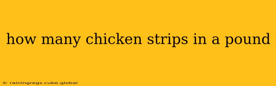 how many chicken strips in a pound