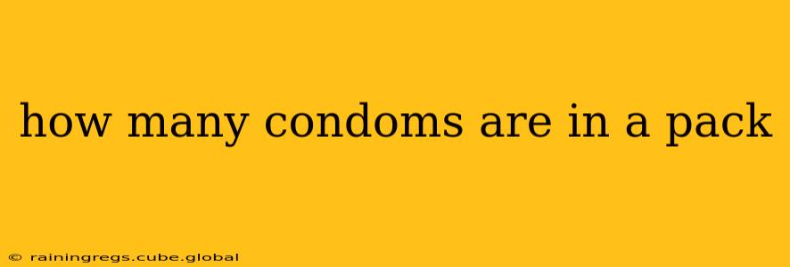 how many condoms are in a pack