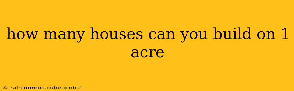 how many houses can you build on 1 acre