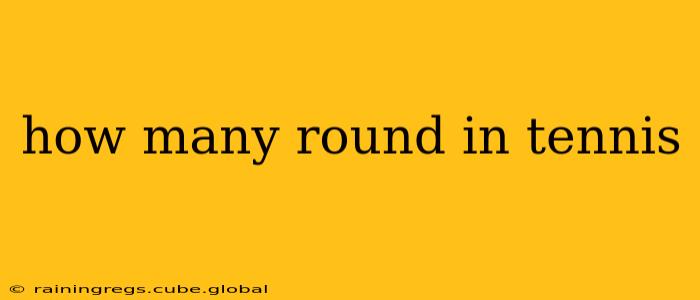 how many round in tennis