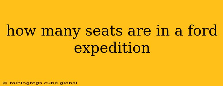 how many seats are in a ford expedition
