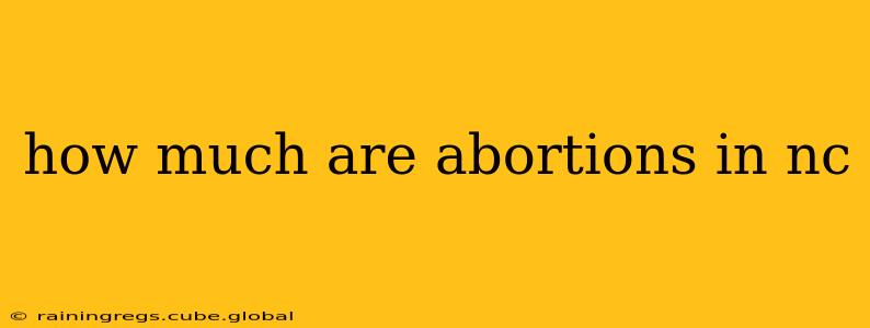 how much are abortions in nc