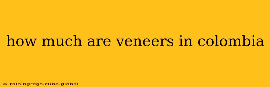 how much are veneers in colombia