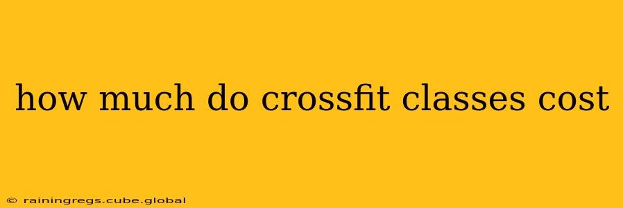how much do crossfit classes cost