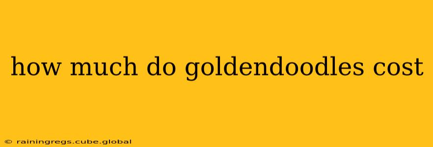 how much do goldendoodles cost