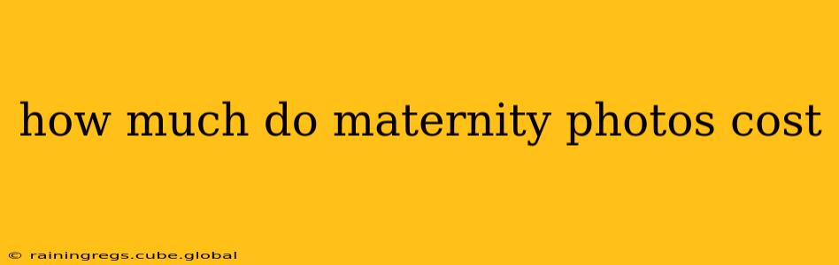 how much do maternity photos cost