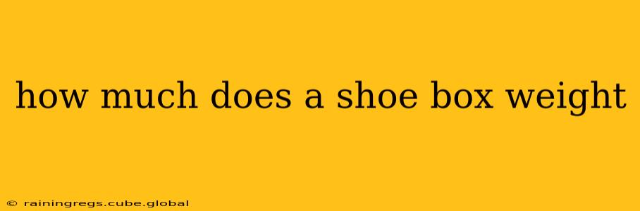 how much does a shoe box weight