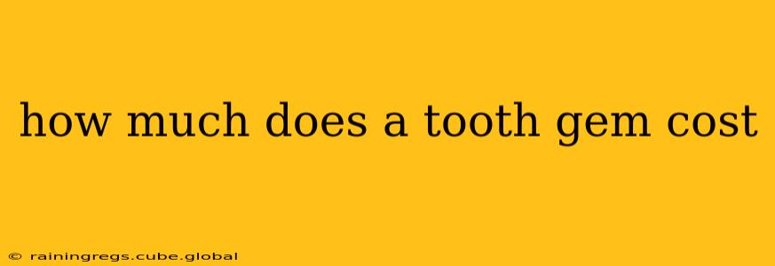 how much does a tooth gem cost