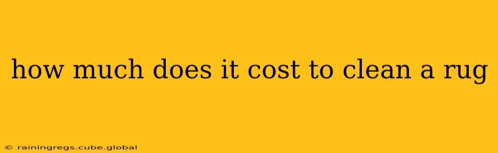 how much does it cost to clean a rug