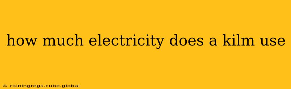 how much electricity does a kilm use