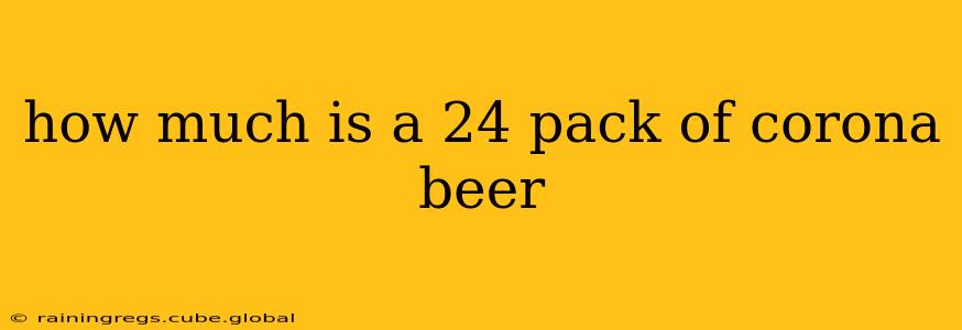 how much is a 24 pack of corona beer