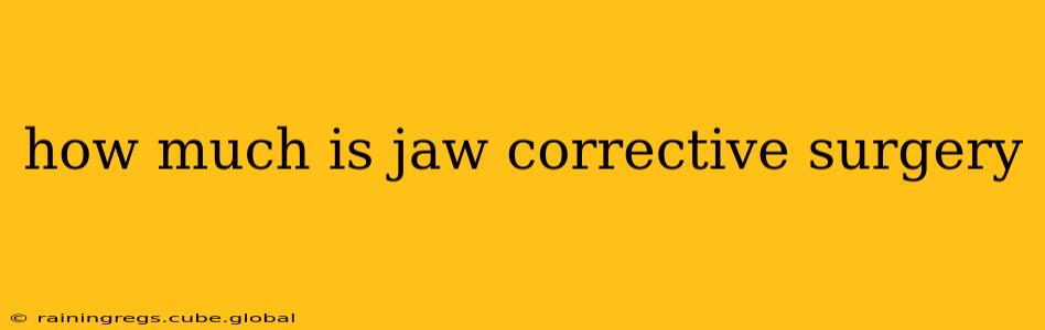 how much is jaw corrective surgery