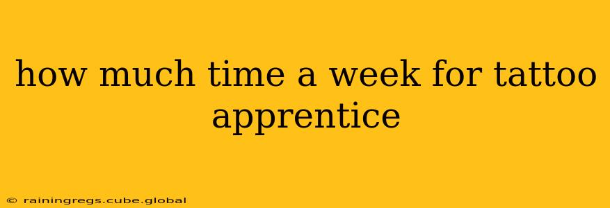 how much time a week for tattoo apprentice