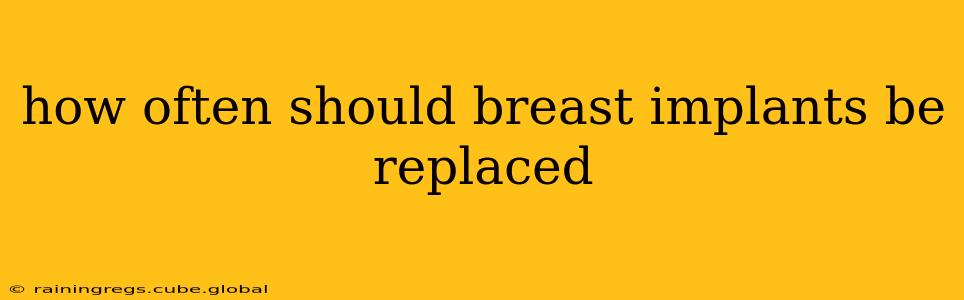 how often should breast implants be replaced