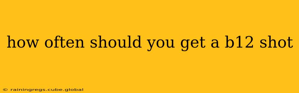 how often should you get a b12 shot
