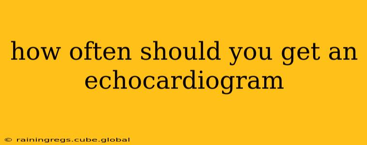 how often should you get an echocardiogram