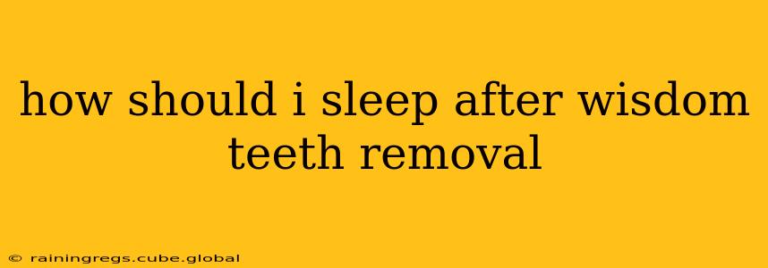 how should i sleep after wisdom teeth removal