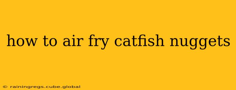 how to air fry catfish nuggets
