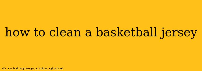 how to clean a basketball jersey